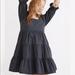 Madewell Dresses | Madewell Size 6 Poplin Lizzie Babydoll Dress Style Ne747 Navy Blue | Color: Blue | Size: 6