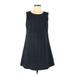 O by Organic Casual Dress - A-Line Scoop Neck Sleeveless: Black Print Dresses - Women's Size 8