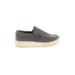 Steve Madden Sneakers: Slip-on Platform Casual Gray Solid Shoes - Women's Size 6 1/2 - Almond Toe