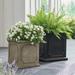 Greenwich Square Planter Pots - Aged Stone, 20" - Grandin Road