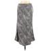 Rachel Zoe Casual Maxi Skirt Long: Gray Snake Print Bottoms - Women's Size 10