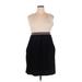 SONOMA life + style Casual Dress: Black Color Block Dresses - Women's Size X-Large