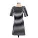 Gap Casual Dress - Shift: Blue Stripes Dresses - Women's Size X-Small