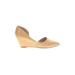 Kenneth Cole New York Wedges: Tan Solid Shoes - Women's Size 10 - Pointed Toe