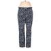 Lands' End Casual Pants - Mid/Reg Rise: Blue Bottoms - Women's Size 12