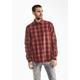 Karohemd STREET ONE MEN Gr. M (50), US-Größen, rot (rusty red) Herren Hemden Langarm