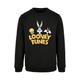 Kapuzenpullover F4NT4STIC "Herren Looney Tunes Group Faux Pocket with Basic Crewneck" Gr. 5XL, schwarz (black) Herren Pullover Kapuzenpullover