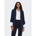 Kurzblazer ONLY "ONLKAYLE-ORLEEN 3/4 BLAZER TLR NOOS" Gr. 36 (S), blau (night sky) Damen Blazer