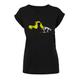 T-Shirt MERCHCODE "Merchcode Damen Ladies Wizz Dog T-Shirt" Gr. XXL, schwarz (black) Herren Shirts T-Shirts