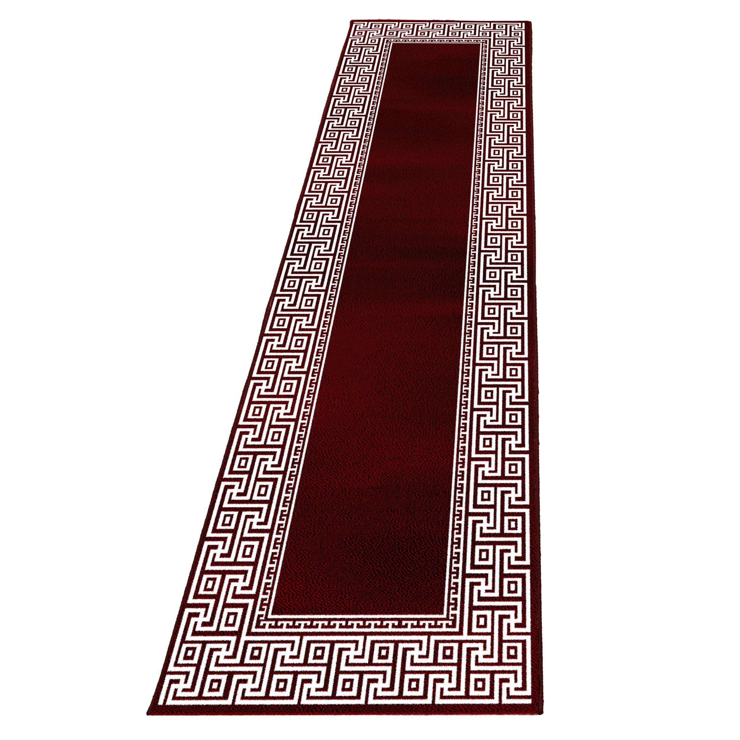 Teppich AYYILDIZ TEPPICHE "PARMA 9340", rot, B:80cm H:12mm L:300cm, Polypropylen, Teppiche, Läufer, strapazierfähig, Wohnzimmer, Kurzflor, Orient Optik Image