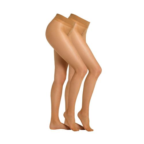 „Feinstrumpfhose CAMANO „“Strumpfhose 2er Pack““ Gr. 44/46, beige (make up) Damen Strumpfhosen Feinstrumpfhosen“