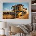 Design Art Farm Harvesting Gold Field II - Farmhouse Metal Wall Art Prints Set in Blue/Yellow | Wayfair MT70963-271