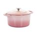 Crock-Pot Artisan 7 Quarts Enameled Cast Iron Dutch Oven Enameled Cast Iron/Cast Iron in Pink | 5 qt | Wayfair 950117454M