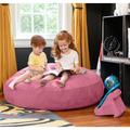 Jaxx 4 Ft. Cocoon Bean Bag Chair & Crash Pad - Microsuede Fade Resistant/Microfiber/Microsuede in Pink | Wayfair 11643375