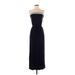 J.Crew Casual Dress - Formal Strapless Sleeveless: Blue Print Dresses - Women's Size 2X-Small