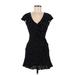 American Eagle Outfitters Casual Dress - Mini: Black Polka Dots Dresses - Women's Size X-Small