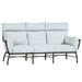 Summer Classics Majorca 83" Wide Outdoor Patio Sofa w/ Cushions Metal/Olefin Fabric Included/Sunbrella® Fabric Included | Wayfair