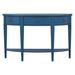 Red Barrel Studio® Entrance Table w/ Bottom Shelf Wood in Blue | 33.4 H x 51.1 W x 13.7 D in | Wayfair 3CF51DD277D8494FA51B235C7D5B9EB5