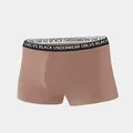 ORLVS-Boxer en coton doux pour homme sous-vêtement sexy long en poudre 3D