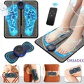 EMS-Coussin de massage des pieds électrique portable et pliable polymères de massage UNIS issement