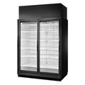 True TRM2L-BLK-WHT-1BLKLL-NN-4 67 1/2" 2 Section Supermarket Display Freezer, (2) Left Hinge Doors, Black, 208-240v | True Refrigeration