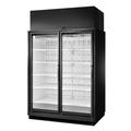 True TRM2M-BLK-WHT-1BLKLL-YN-4 66 1/2" 2 Section Supermarket Display Refrigerator, (2) Left Hinge Doors, Black, 208-240v | True Refrigeration