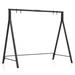 Costway Patio Metal Swing Stand with A-Shaped Structure-Black