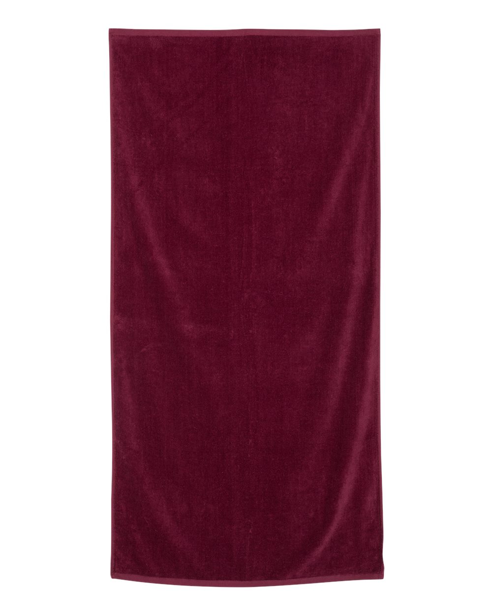 Q-Tees QV3060 Velour Beach Towel in Maroon | Cotton