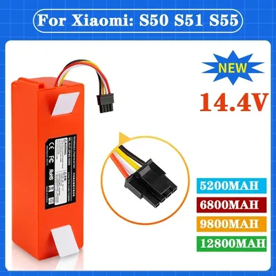 Original 14,4 V Roboter Staubsauger Batterie für Xiaomi Roboter Roborock S50 S51 S55 Zubehör Ersatz Image