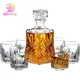 DEOUNY 0 5 L & 1L Gefertigt Glas Decanter Whisky Gläser Set Elegante Whiskey Decanter Mit Verzierten