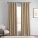 Exclusive Fabrics Jacquard Faux Silk Curtains - 1 Panel Room Darkening Curtain