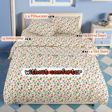 5 Piece Polyester Microfiber Kids Bedding Set Small Dinosaur Pattern