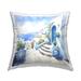 Stupell Santorini City Buildings Decorative Printed Throw Pillow Design by LSR Design Studio