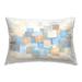 Stupell Blue Squares Abstract Decorative Printed Throw Pillow Design by Georgia Janisse