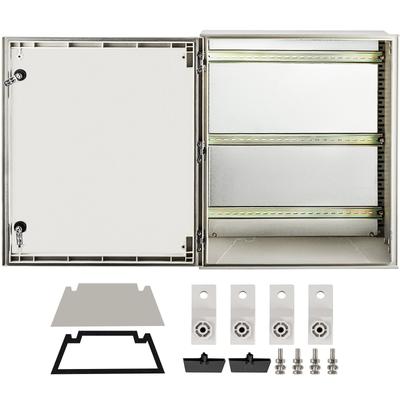 VEVOR Steel Enclosure NEMA 4X Fiberglass Electrical Box IP66 Waterproof & Dustproof with Mounting Plate for Outdoor/Indoor