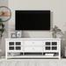 Multifunctional TV Stand for TVs up to 60'' - Modern Design Entertainment Center with Enhanced Storage, Soft-Closing Drawers