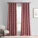 Exclusive Fabrics Jacquard Faux Silk Curtains - 1 Panel Room Darkening Curtain