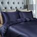 3Pcs Silky Satin Duvet Cover Set with Envelope Pillowcases,