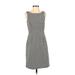 White House Black Market Casual Dress - Sheath: Gray Dresses - Women's Size 2