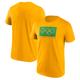 "T-shirt graphique avec logo The Olympic Collection - Jaune - Homme Taille: 2XL"