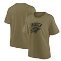 Oklahoma City Thunder Fanatics-Marken-Mono-Logo-Grafik-Übergroßes T-Shirt – Damen