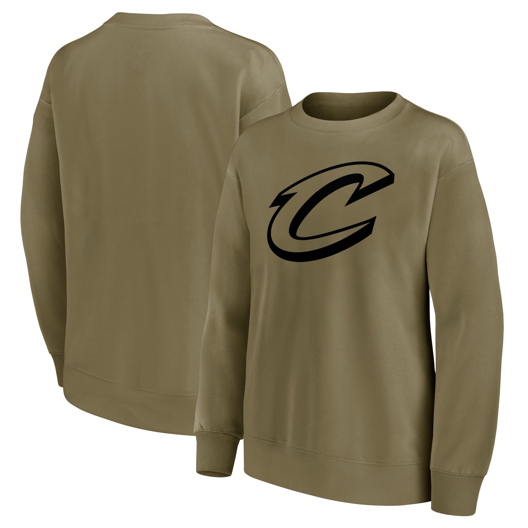 Cleveland Cavaliers Fanatics Branded Mono Logo Graphic Übergroßes Crew-Sweatshirt – Damen