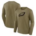 Philadelphia Eagles Langarm-T-Shirt mit Mono-Logo-Grafik – Herren