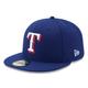 Eng anliegende Texas Rangers New Era Authentic 59FIFTY Spielerkappe