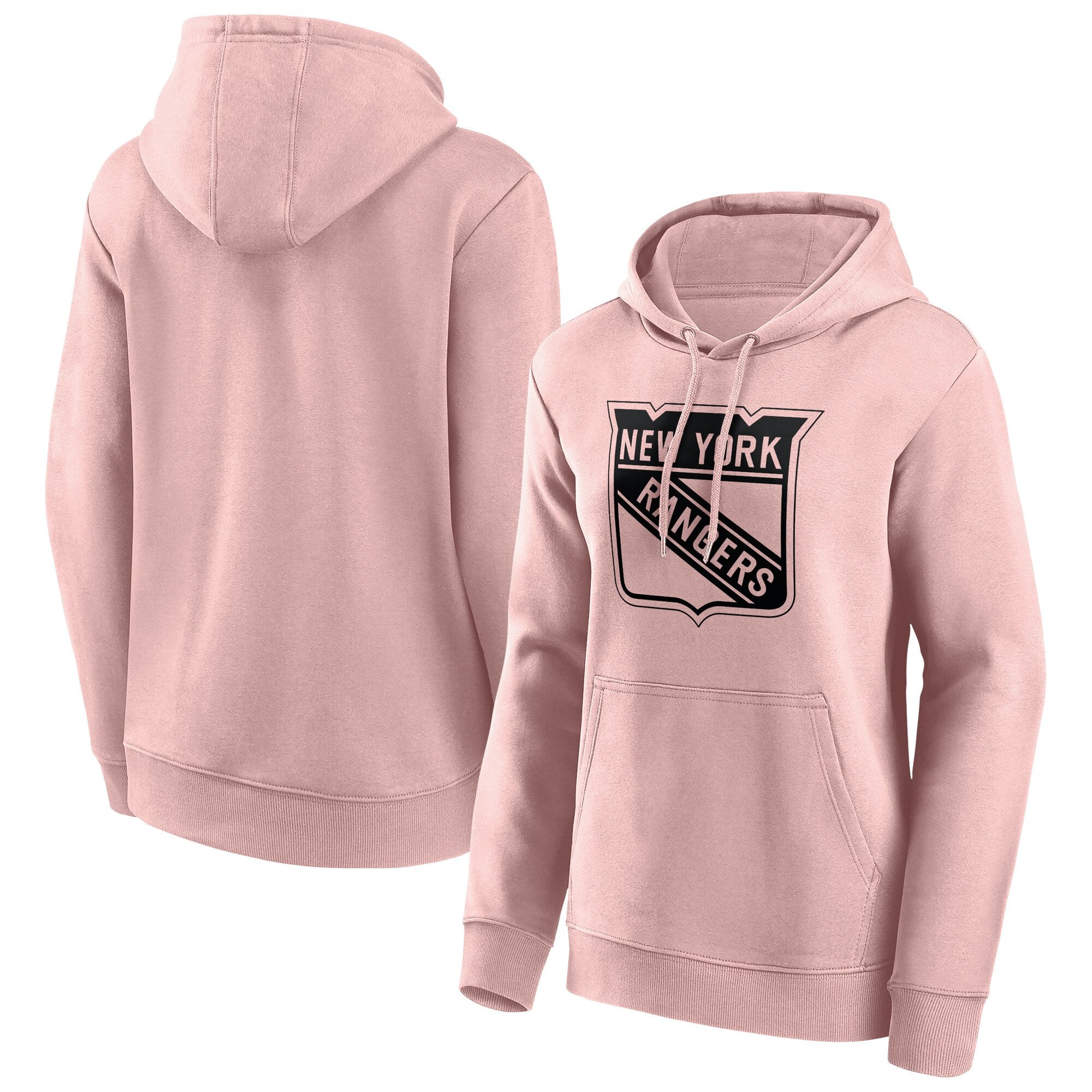 New York Rangers Fanatics Branded Fashion Color Logo Hoodie - Khaki - Damen