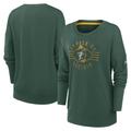 Green Bay Packers Nike Historic Dri Fit Drop Shoulder Crew – Damen