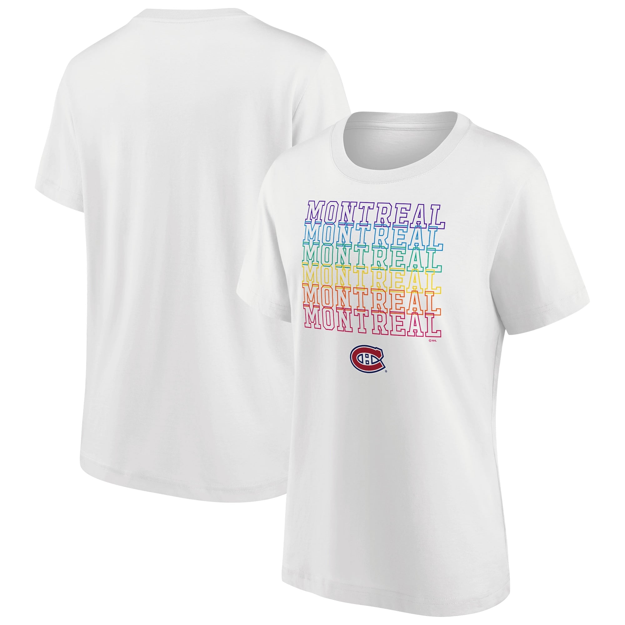 Montreal Canadiens Fanatics Branded Pride Graphic T-Shirt – Damen