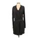 White House Black Market Casual Dress - Sweater Dress: Gray Marled Dresses - Women's Size 4