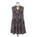 Paisley Grace Casual Dress - A-Line Crew Neck Sleeveless: Black Dresses - Women's Size X-Large