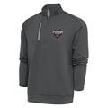 Men's Antigua Pewter NHL 2024 Stadium Series Generation Quarter-Zip Jacket